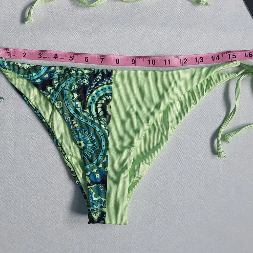 Bikini womens swimsuit two piece Green‎ size XL